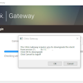 Citrix receiver request you to downgrade suddenly when you reconnect to Citrix Gateway