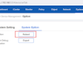How to reboot Hillstone Firewall on GUI
