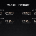 年輕人的第一台旗艦轎車，比亞迪漢L以劃時代之名震撼上市，20.98萬元起售